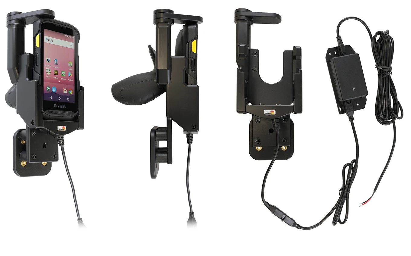 Active holder for fixed installation