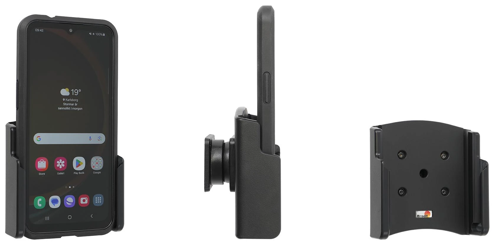 Passive holder with tilt swivel