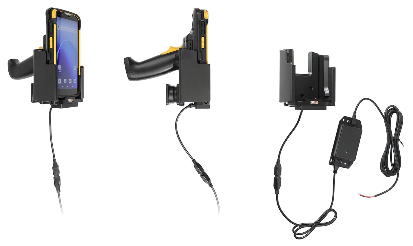 Active holder for fixed installation