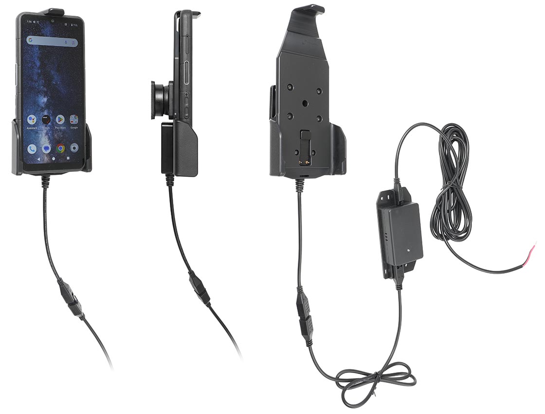 Active holder for fixed installation