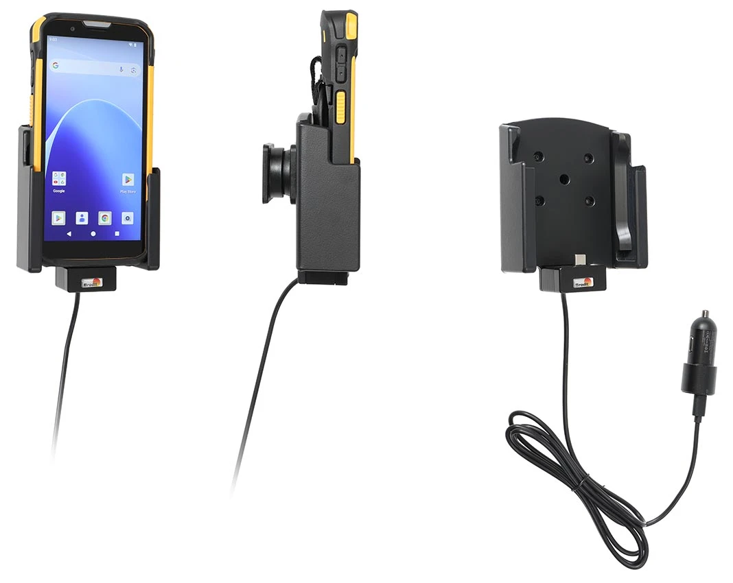 Active holder with USB-cable and cig-plug adapter