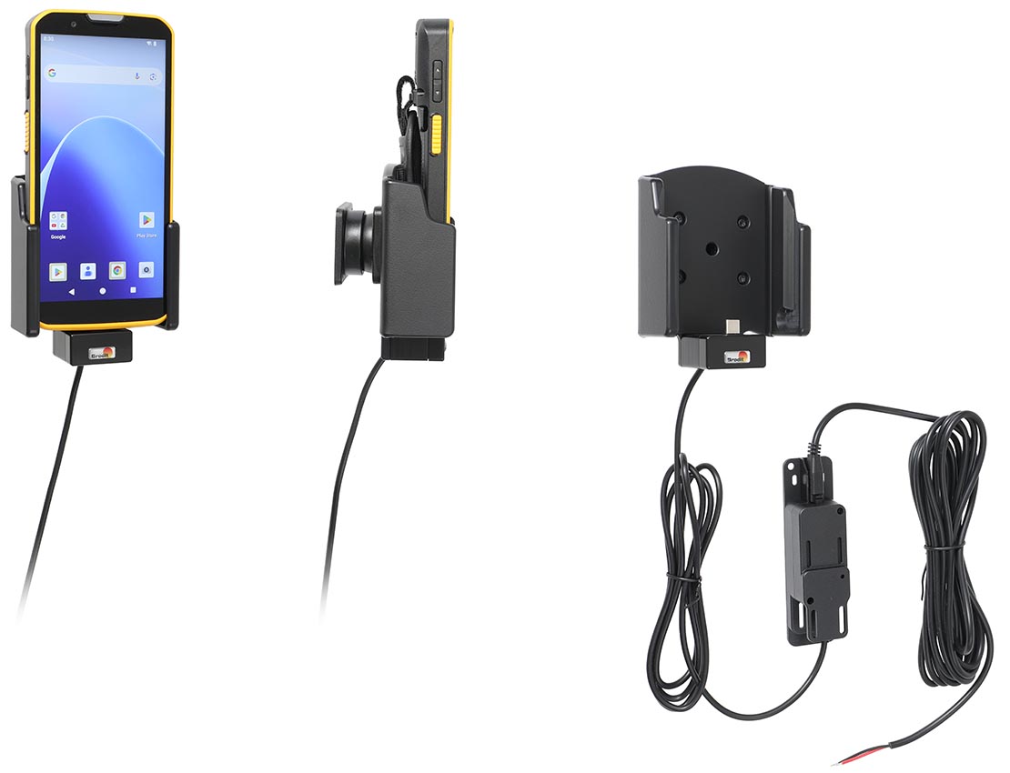 Active holder for fixed installation
