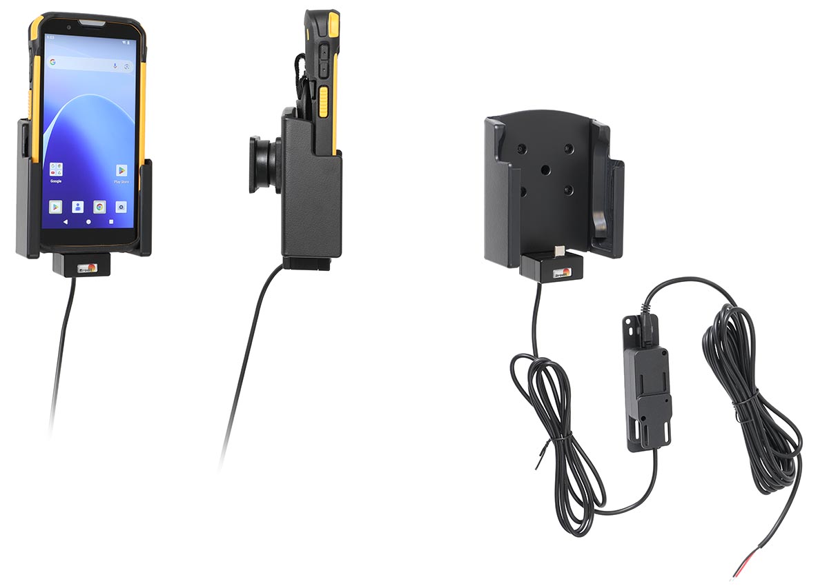 Active holder for fixed installation